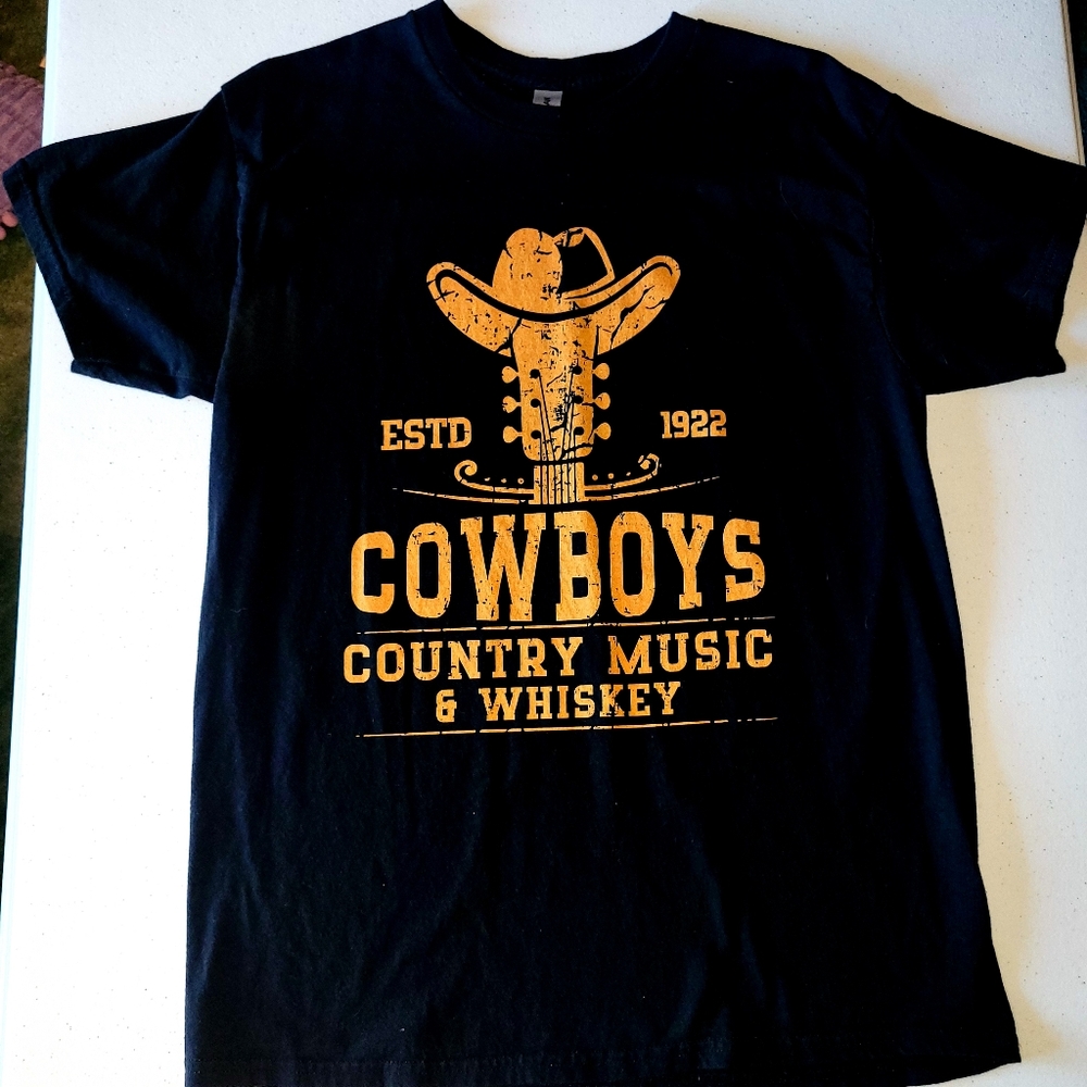 Cowboys, Country Music, & Whiskey Tshirt